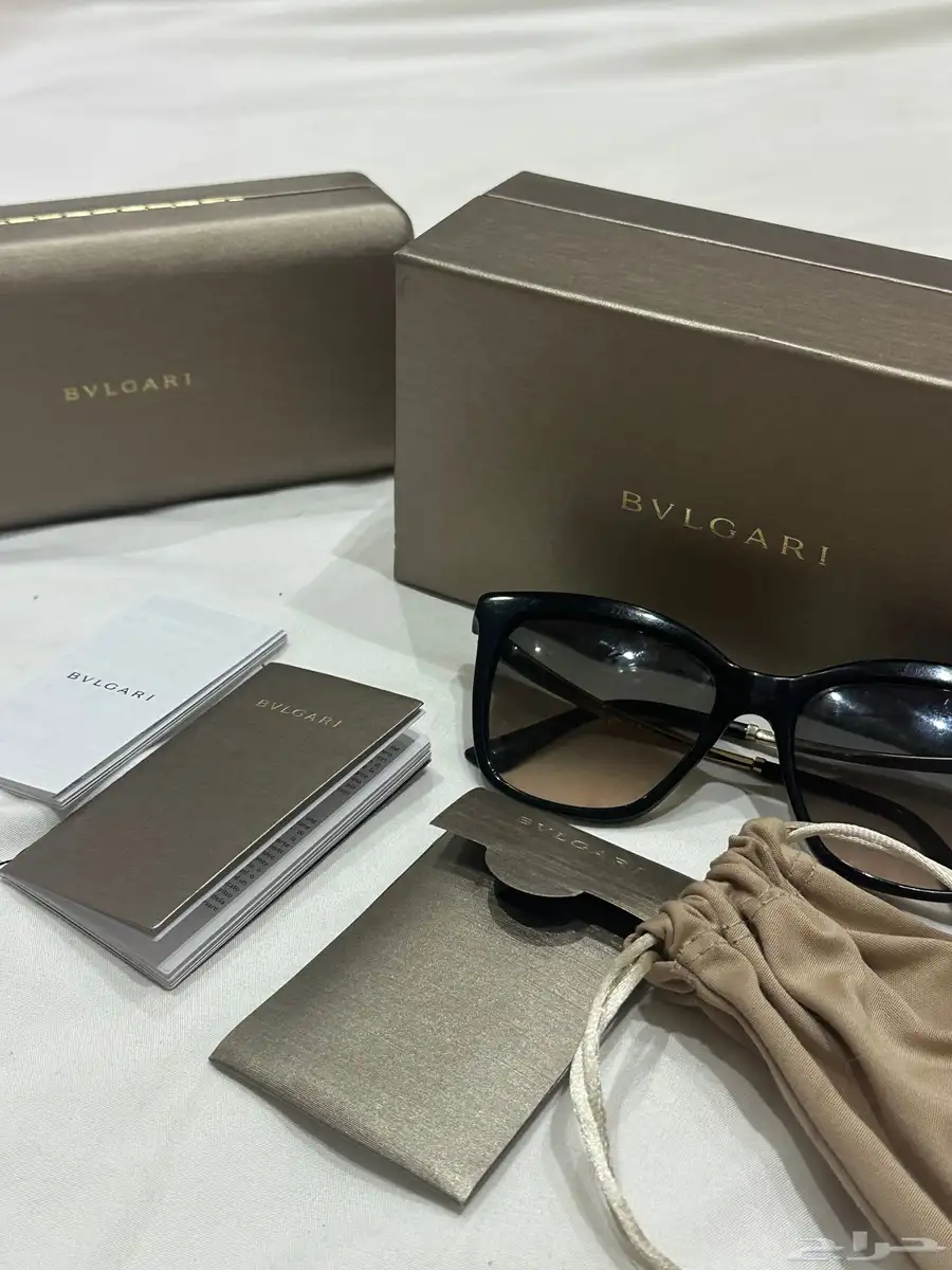 نظارة  BVLGARI بولغري أصلية مع كامل ملحقاتها 6