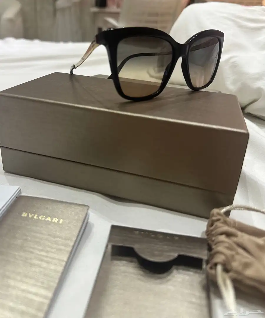 نظارة  BVLGARI بولغري أصلية مع كامل ملحقاتها 2