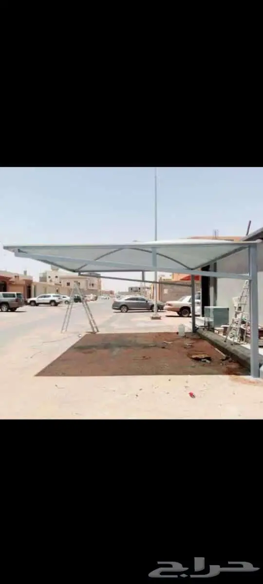 تركيب مظلات وسواتر برجولات هناجر خيام ملكي سندويتش بنل 7