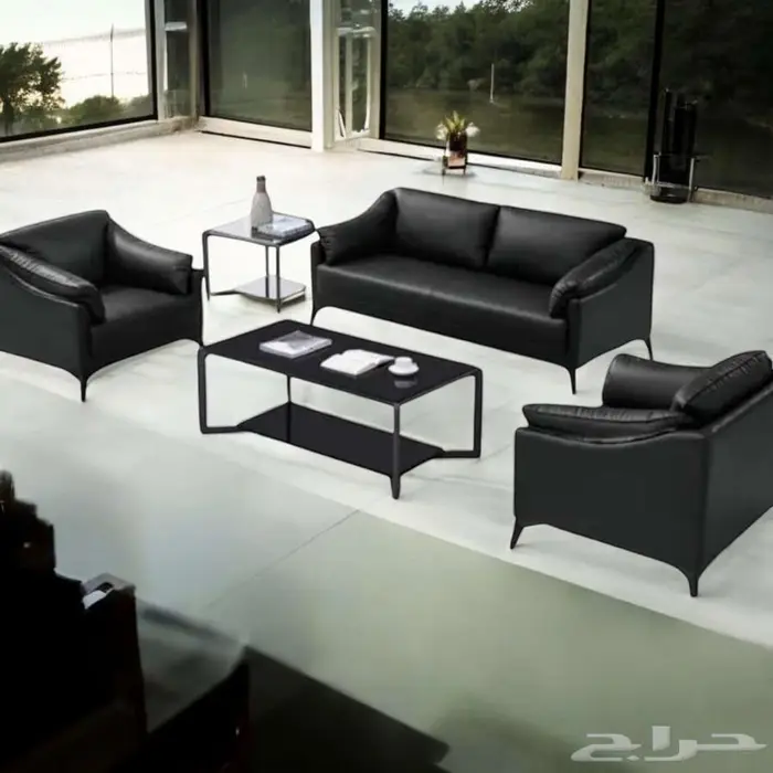 كنب جلد مكتبي 27