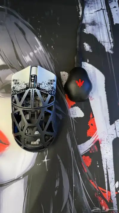 ماوس WL mouse White   Black Fabulous BeastsX 8K 0