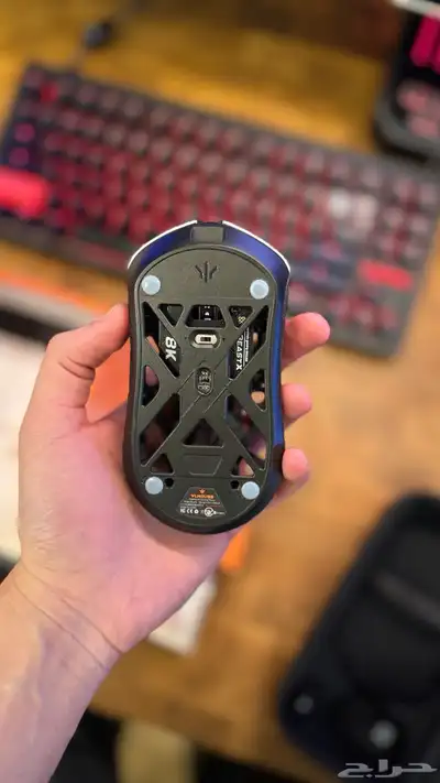 ماوس WL mouse White   Black Fabulous BeastsX 8K 3