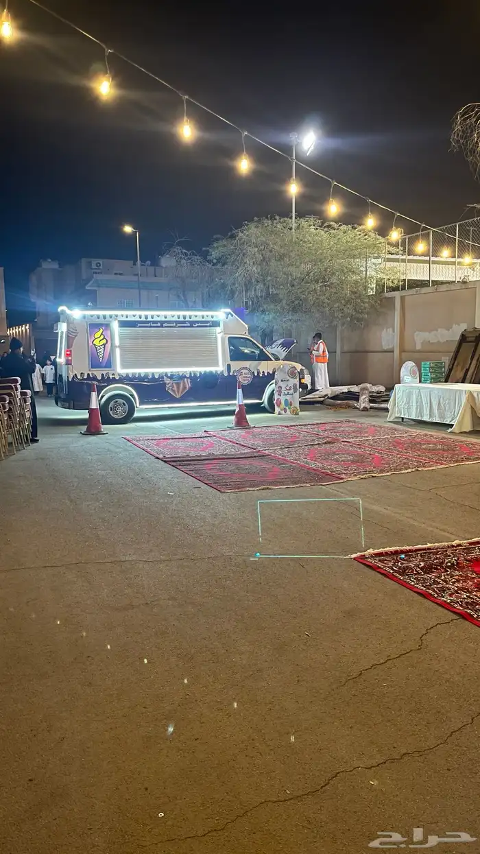 سيارة ايسكريم للمناسبات وحفلات يوم العيد 0