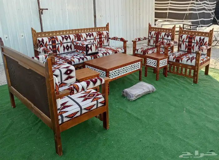 جلسات خارجية جلسة خشب حديد جاهز تفصيل طقم كامل اطقم كاملة 13