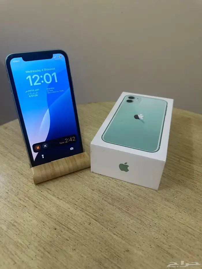 ايفون 11 اخضر 128 قيقا استخدم نظيف جدا 0