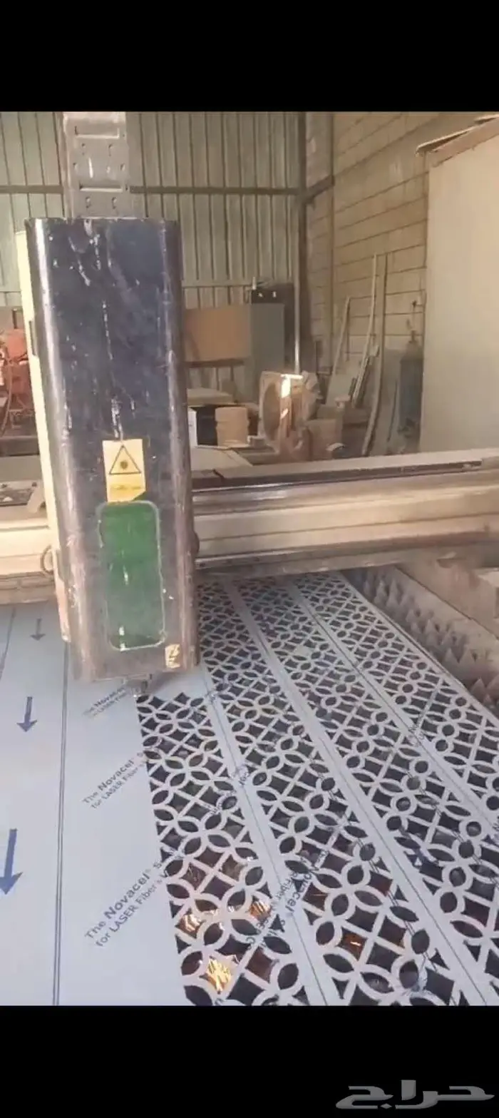 ماكينه ليزر تقطيع حديدللبيع فايبر ليزر1500وات للبيع مستعمله 0