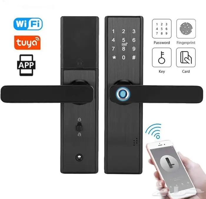 تركيب قفل باب ذكي الكتروني برمجة فك وتركيب 0