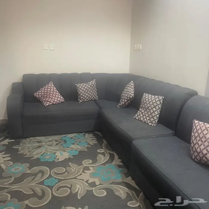 كنب حرف L مع الفرشة 0