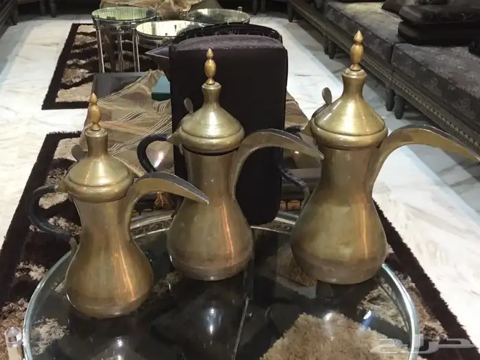 دلال ثلاث طقم تراث صناعة 0