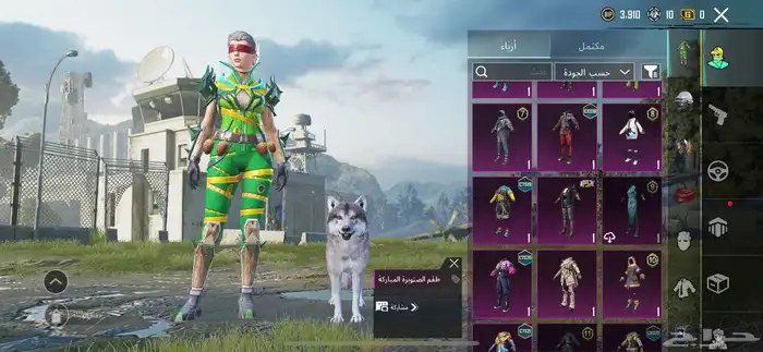 حساب ببجي 8