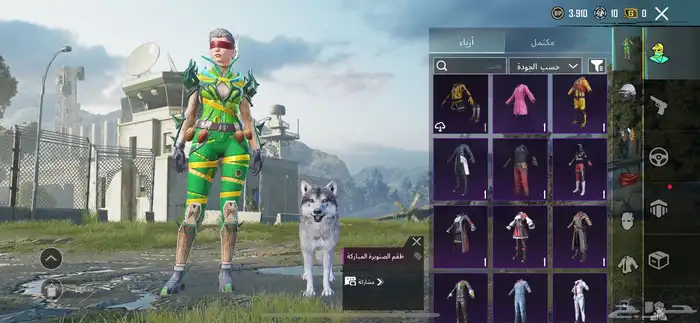 حساب ببجي 10