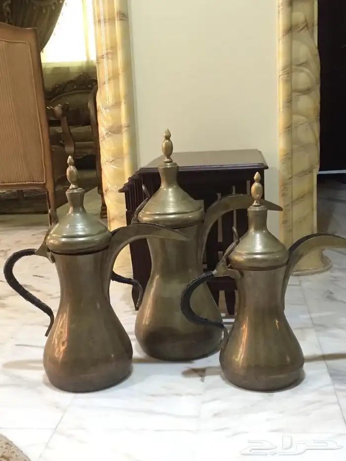 دلال ثلاث طقم تراث صناعة 2