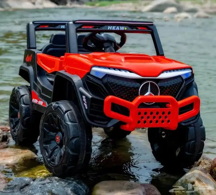 سيارة كهربائية بتصميم ميني جيب للأطفال - سيارة مرسيدس مميزة 3