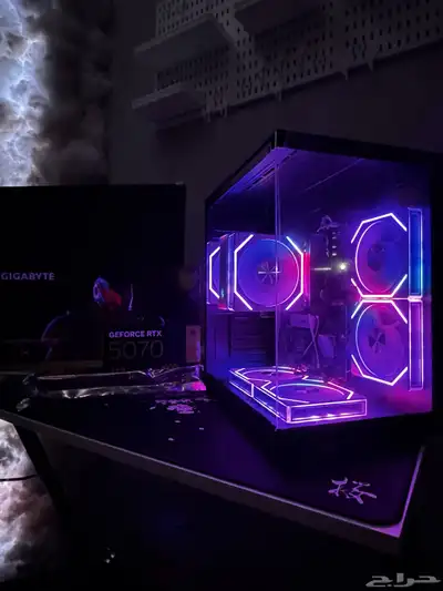 للبيع  تجميعة PC قيمنق قوية بمعالج Ryzen 5 وكرت RTX 5070 2