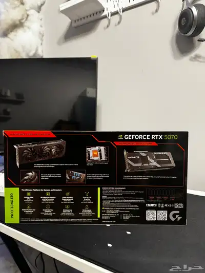 كرت شاشة GIGABYTE WindForce GeForce RTX 5070 12GB GDD 3
