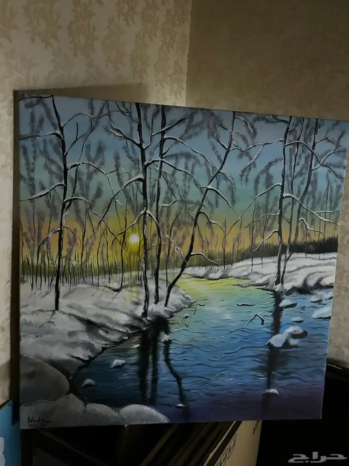 لوحات فنيه مرسومه باليد 13