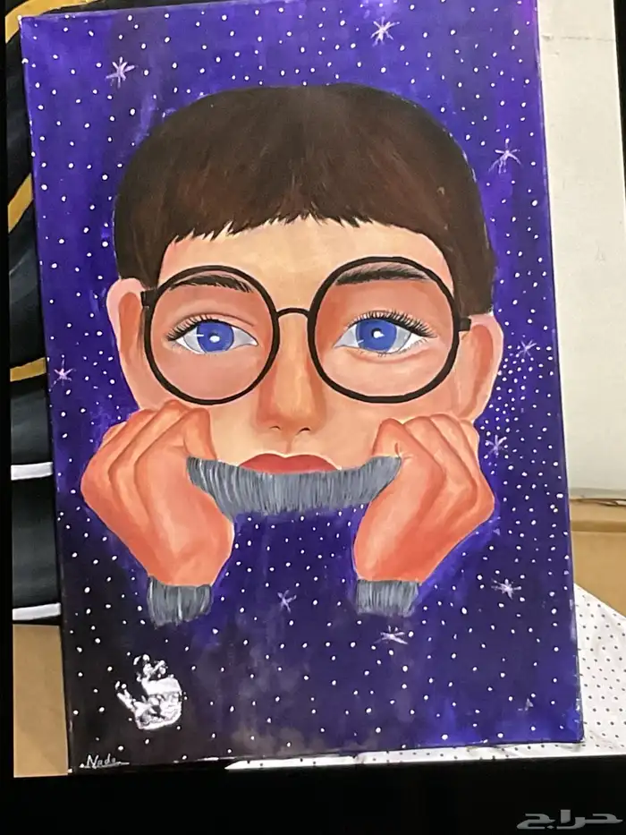 لوحات فنيه مرسومه باليد 10