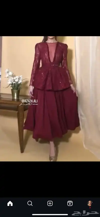 فستان من المصممة عزيزة علي 0