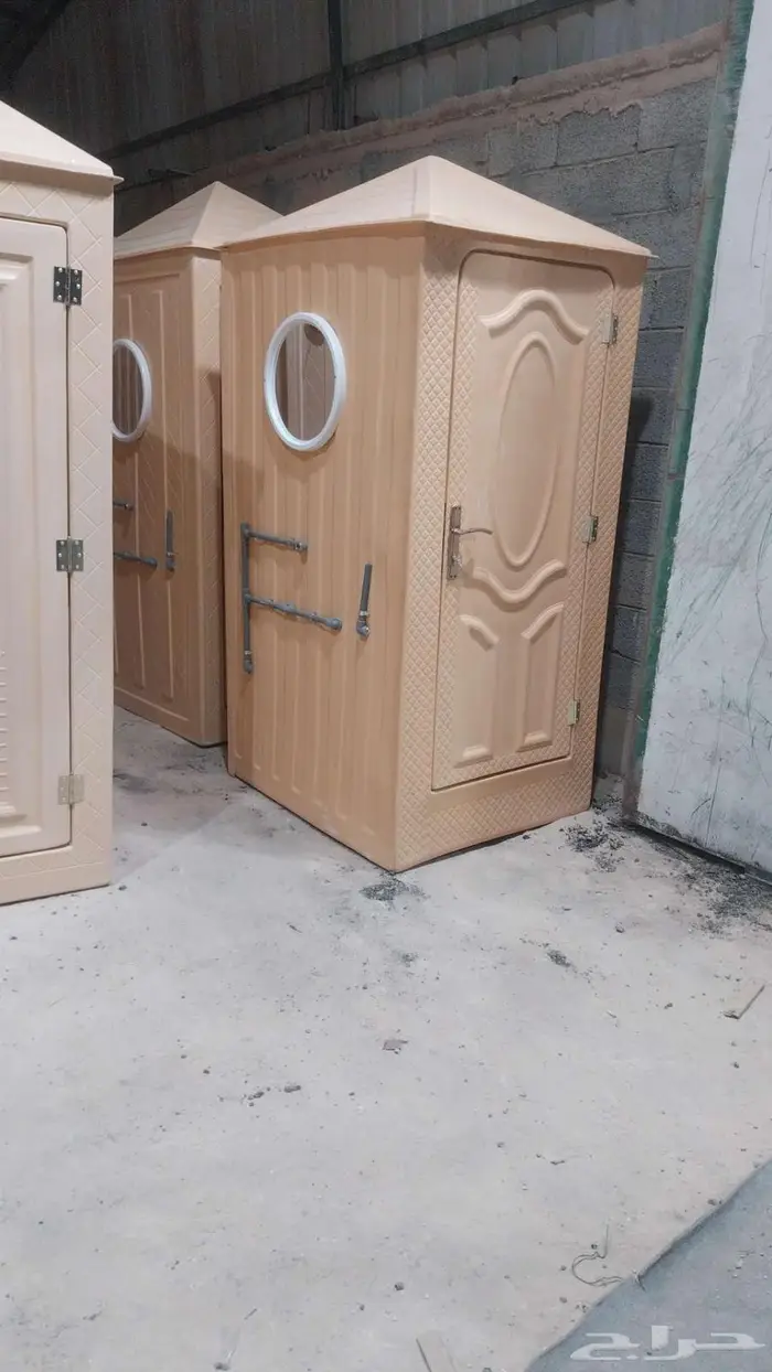 بيوت شعر ضد المطر حمامات فيبر عربي وفرنجي سهل تنقل 2