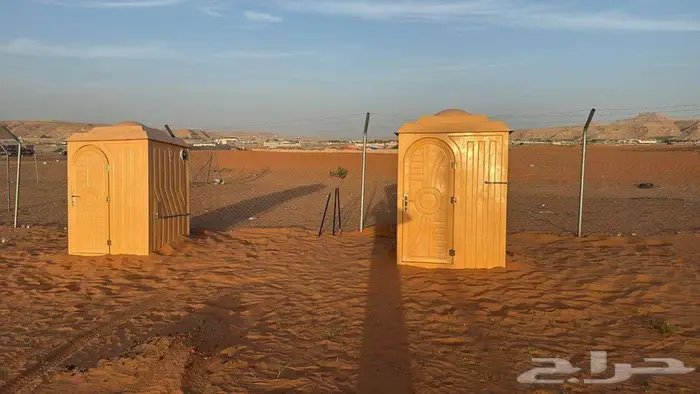 بيوت شعر ضد المطر حمامات فيبر عربي وفرنجي سهل تنقل 4