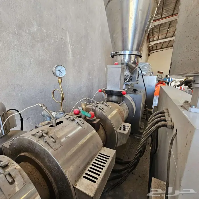 مكينة تحبيب و اعادة تدوير مواد pvc دبل سكروب 0