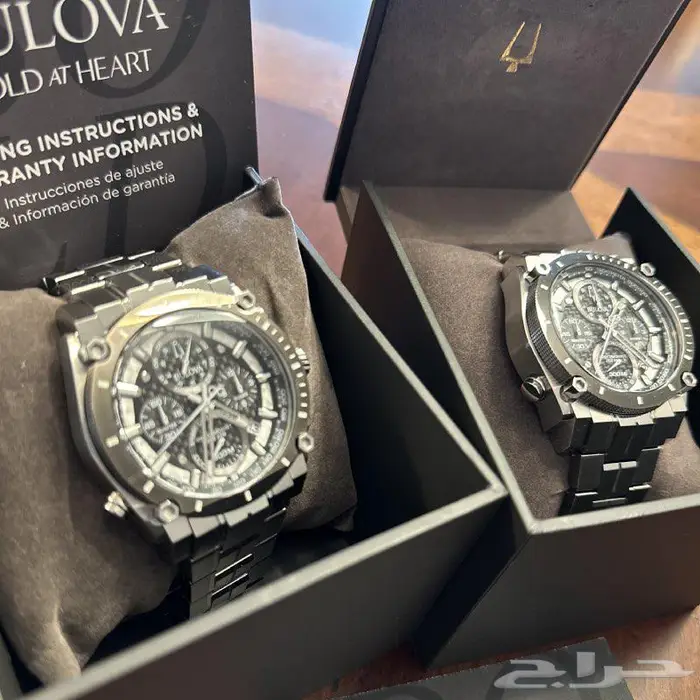 ساعات BULOVA جديدة يتوفر ساعتين موديل 98B405 0