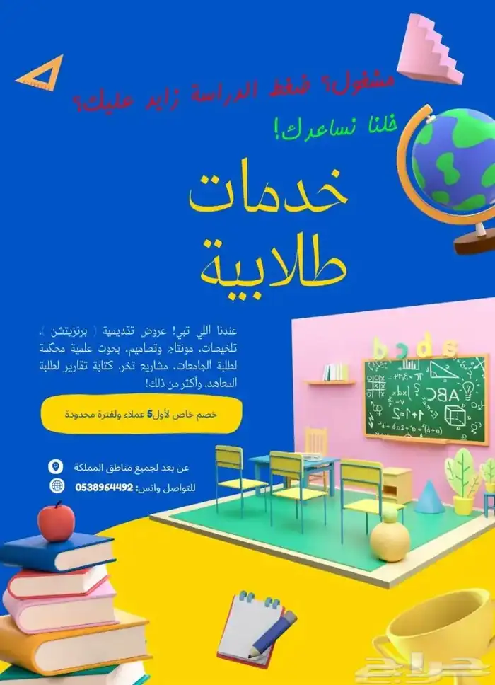 مشاريع تخر ج لطلبة الثانوية - خدمات طلابية وتصاميم 3