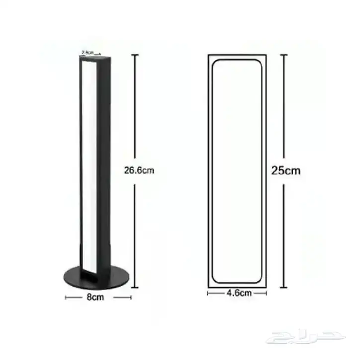 اضاءة مكتبية RGB الملونة بطول يصل حتى 25cm   حبتين   VERTIK 1