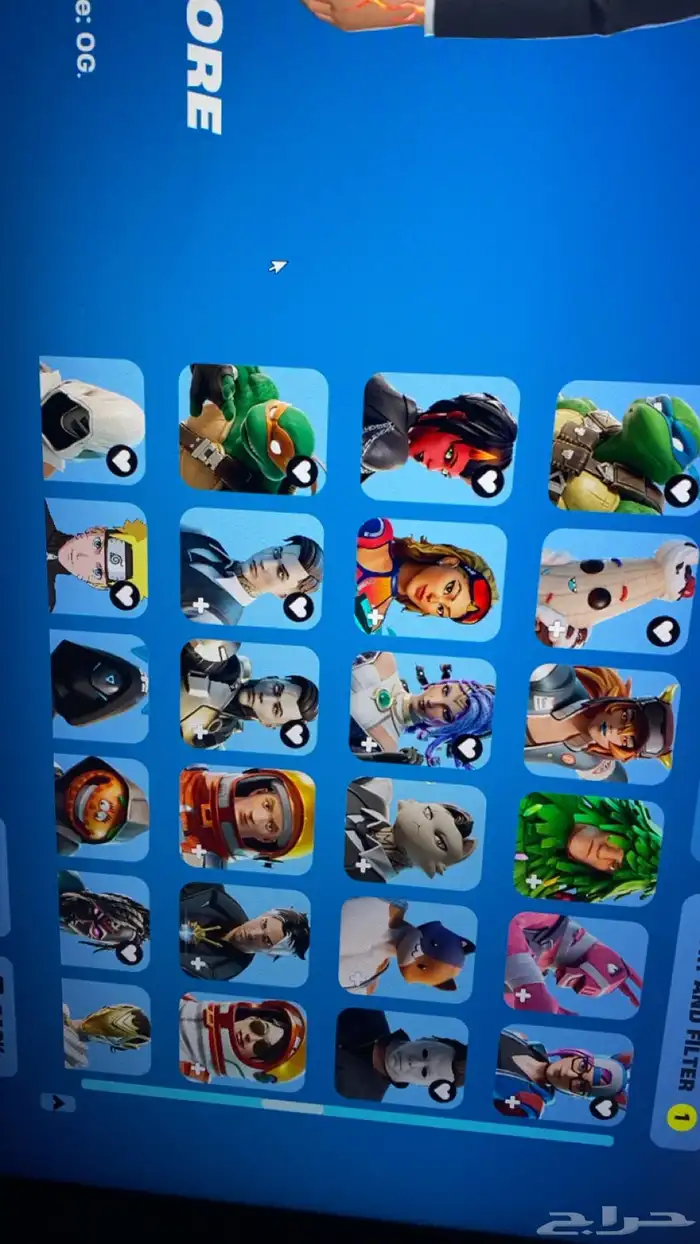 حساب فورت للبيع PC فقط دخول ايبك فقط 10