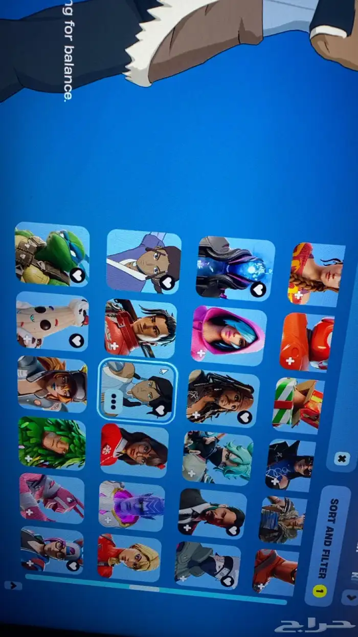 حساب فورت للبيع PC فقط دخول ايبك فقط 9