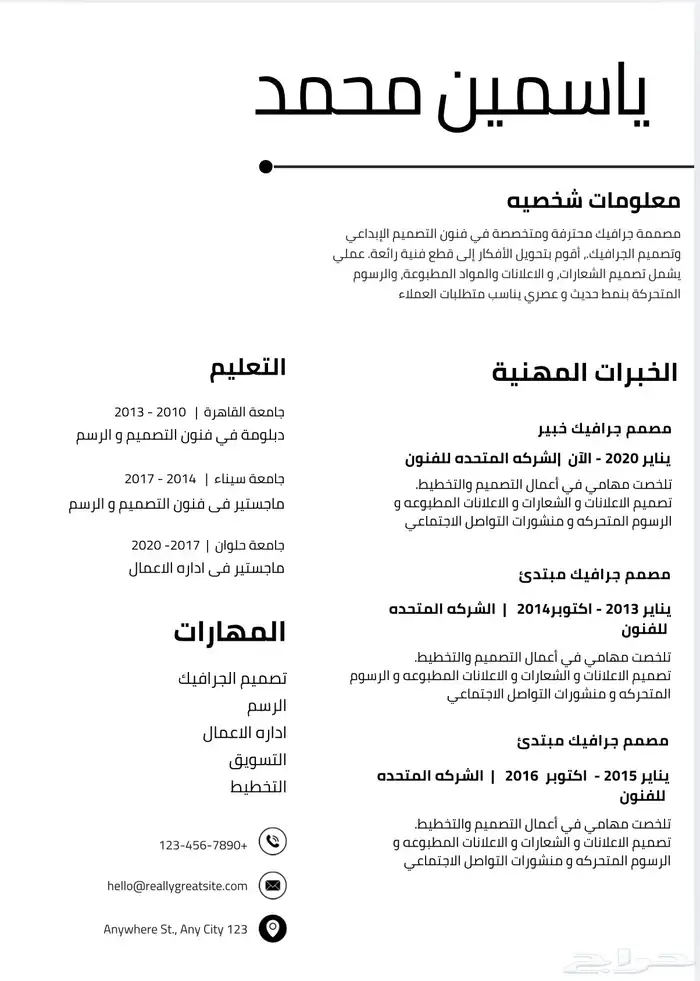 سيره ذاتيه احترافية 7