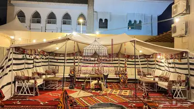 تاجيرخيام بيوت شعر كرسي خيام اروبيه جلسات تراث 4