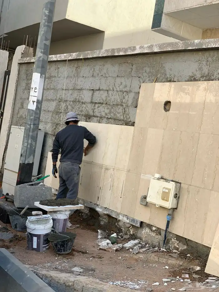 تركيب الرخام والسراميك (واجهات - اسوار - عمائر - فنادق) 2