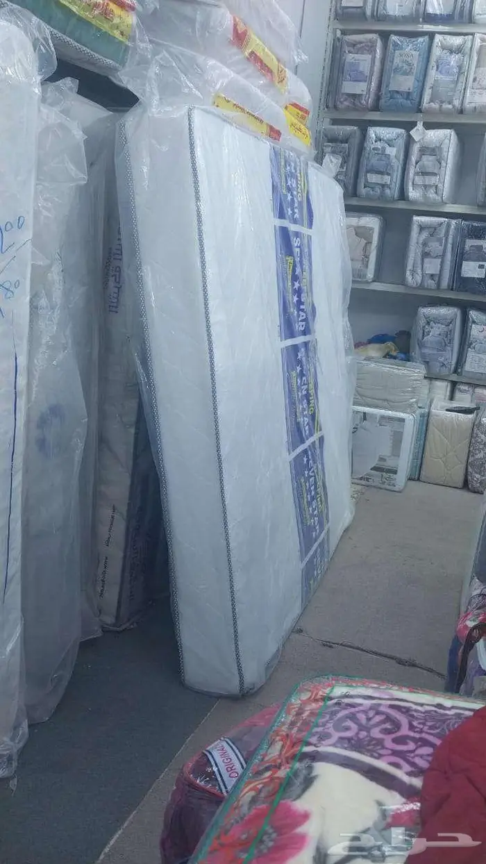 سراير حديد دورين ونفر مراتب ضغط 60 بطانيات تجهيز غرف عمال 15