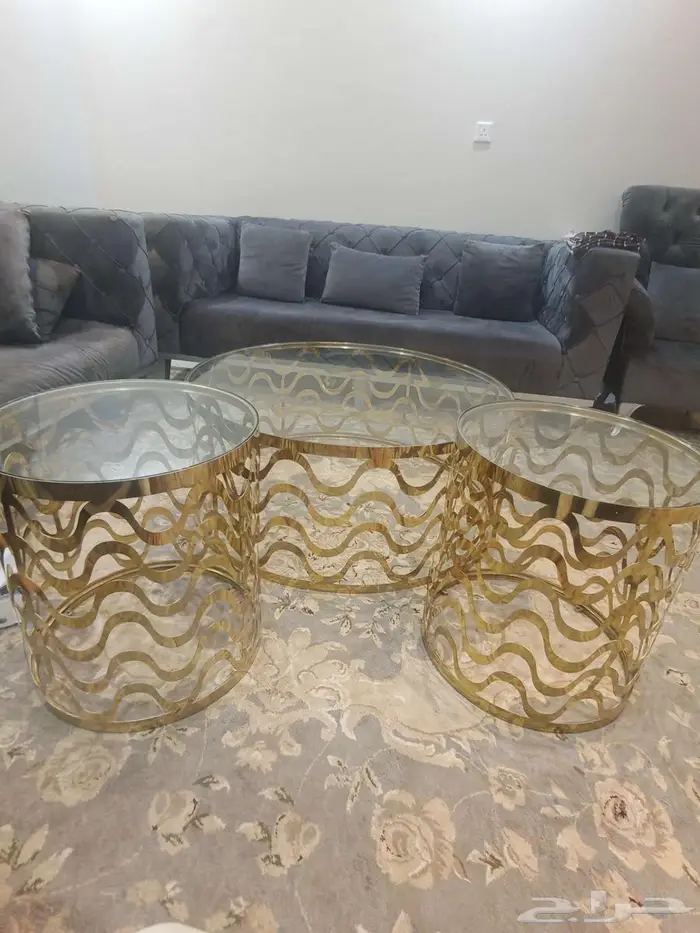 طقم طاولات ضيافه للبيع 0