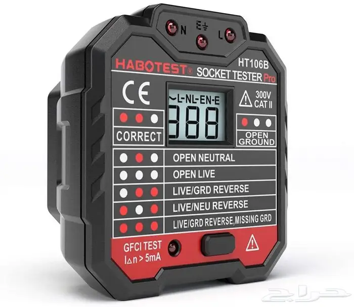 جهاز فحص التوصيل الكهربائي ( Socket Tester ) 2