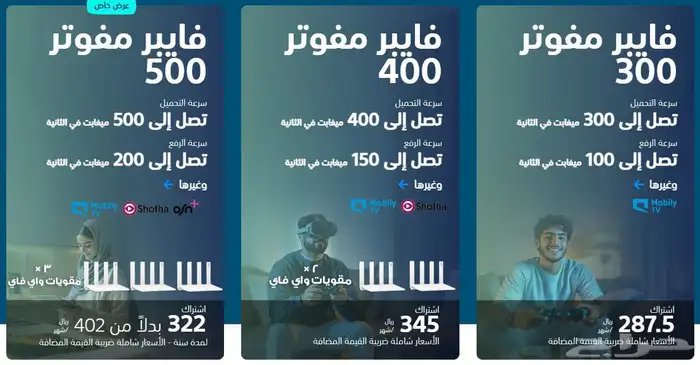 انترنت فايبر الياف بصريه مفتوح لا محدود 0