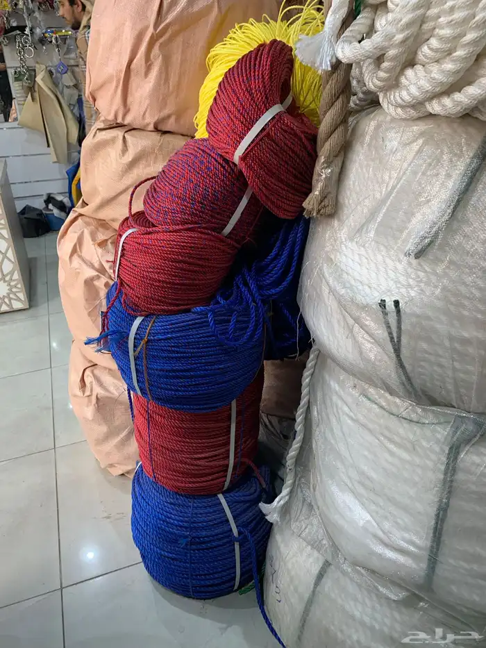 حبال بانواعه نايلون خيش قطن حرير 13