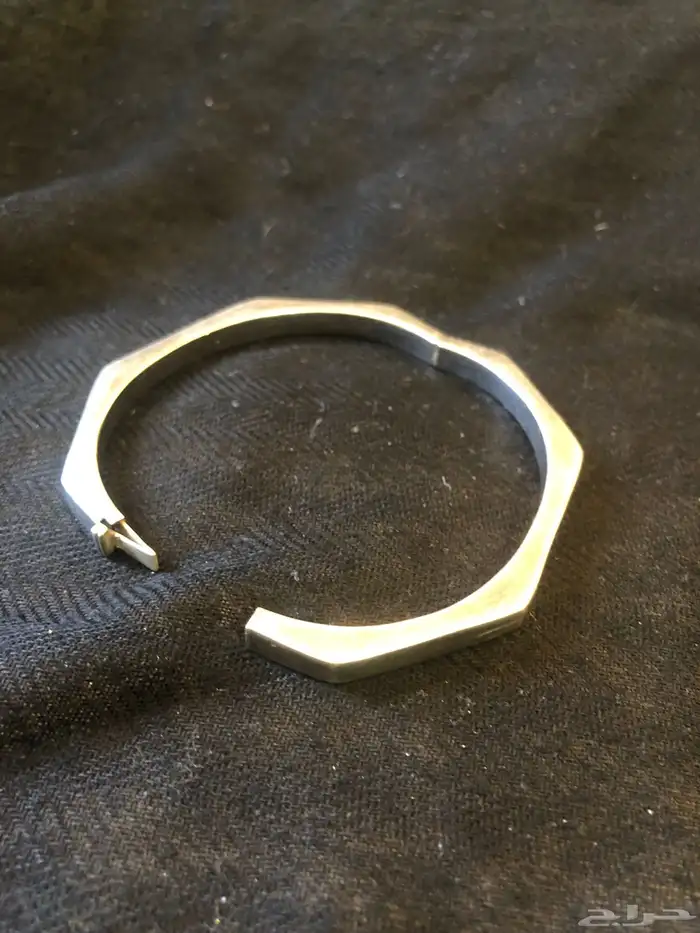 اسوارة فضة أنتيك بتصميم مضلع 5