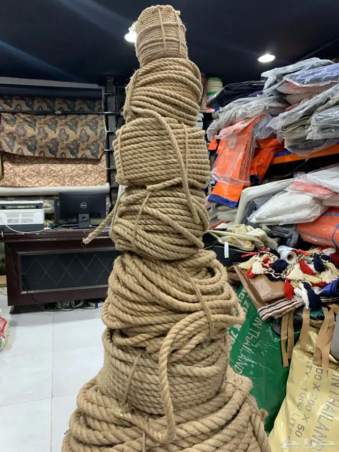 حبال بانواعه نايلون خيش قطن حرير 21