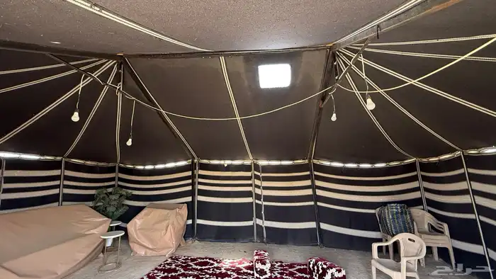 بيت شعر بدون عمدان ( جملون ) ضد المطر مقاس 9x6 4