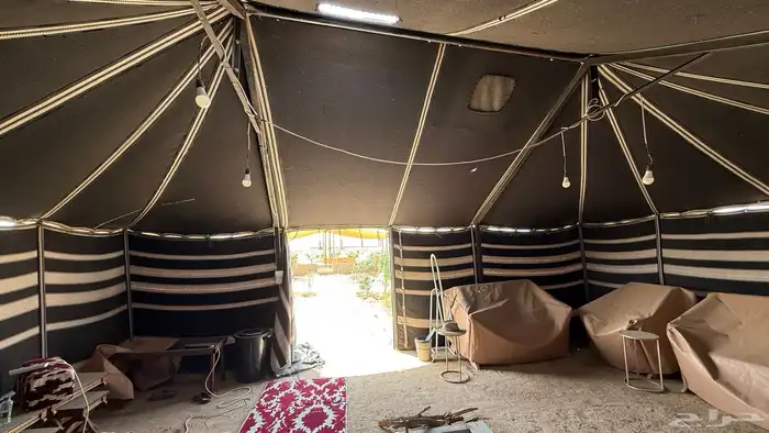 بيت شعر بدون عمدان ( جملون ) ضد المطر مقاس 9x6 7