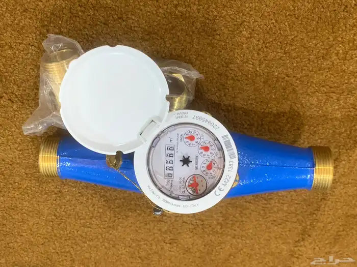 عداد ماء ايطالي اصلي مخرج بوصه يصلح للشقق 5