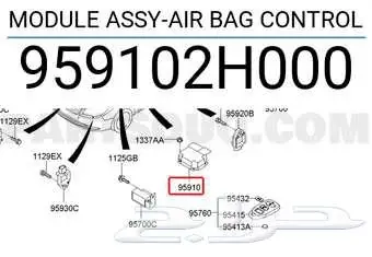 COMPUTER ASSY  AIR BAG تحكم كنترول إيرباج 3