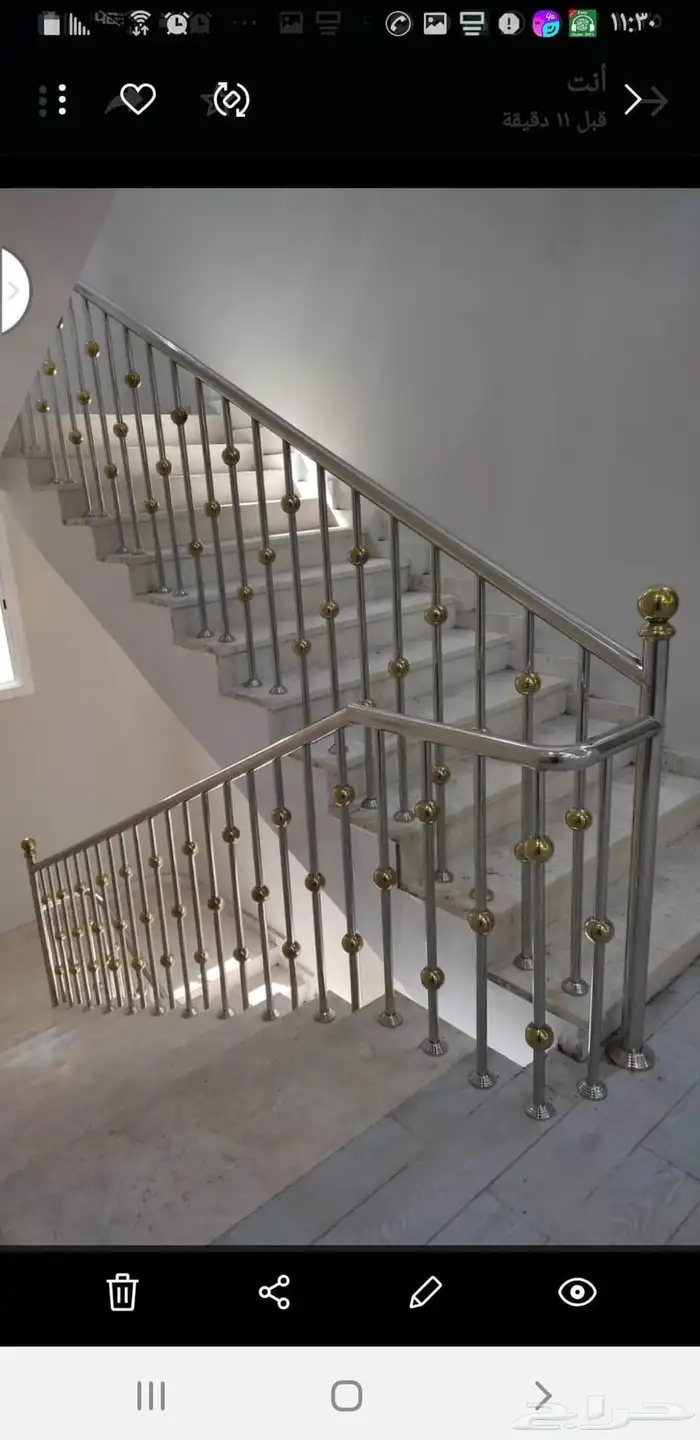 دربزين استيل مؤسسة زاوية لمسة 13