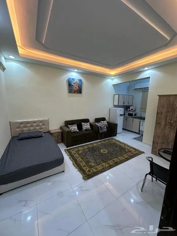 استوديوعزاب للايجار الشهري حي الضباط 2