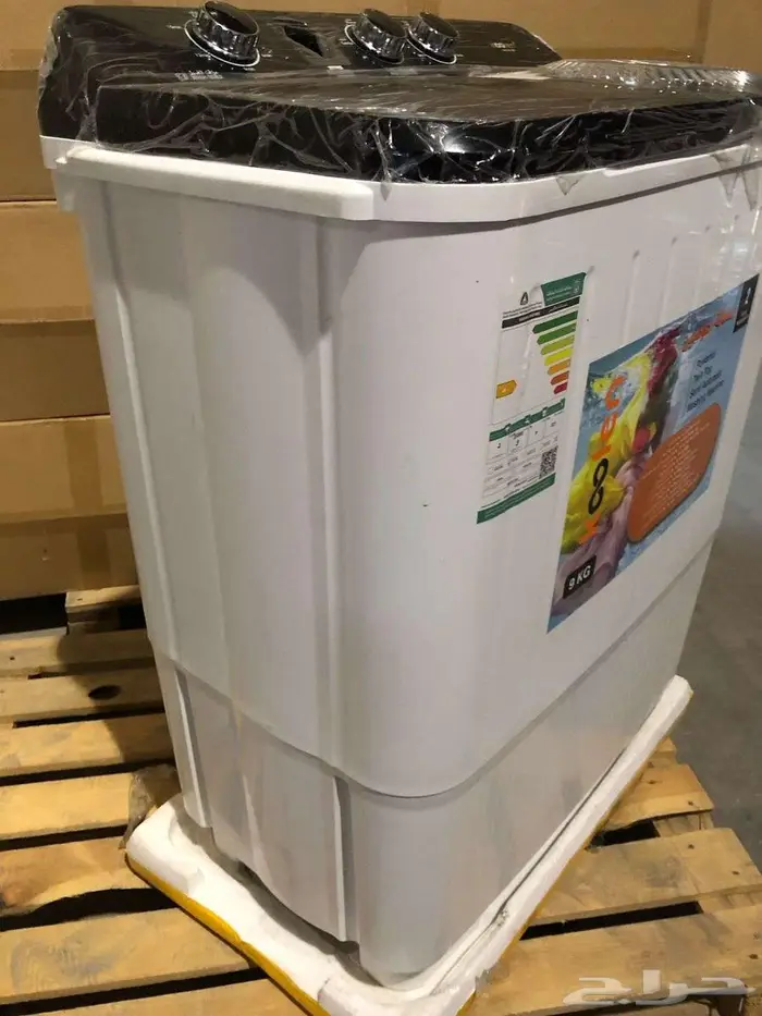 غسالة ملابس نصف أوتوماتيكية بحوضين من كولن وزن 9 كيلو كولين 1