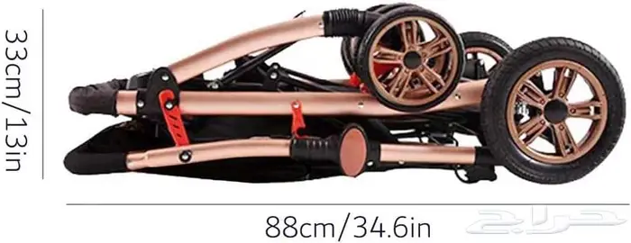 عربية اطفال مع مظلة صغيرة قابلة للطي ومتعددة الاوضاع عربة 1