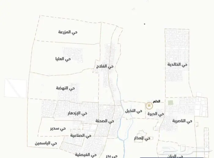 أرض للبيع الدلم مخطط الغنيم - 1610 العليا أرضين متظاهرة 0