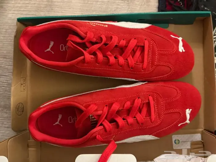 حذاء شوز بوما احمر Red speedcat puma shoes 1